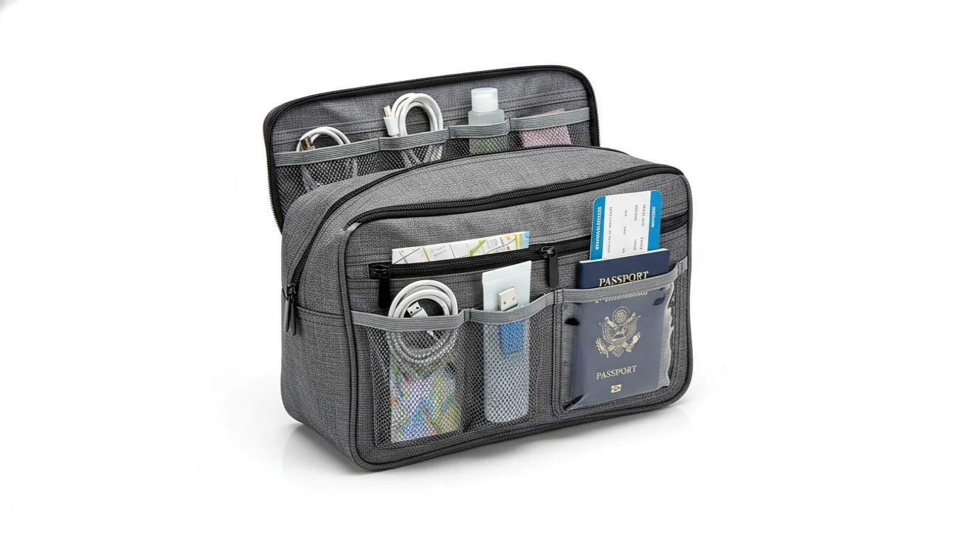 Bolsa Organizadora de Viagem com Múltiplos Compartimentos