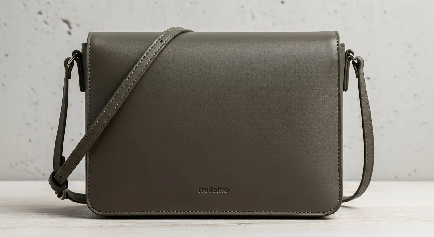 Bolsa Transversal em Couro Ecológico com Design Minimalista