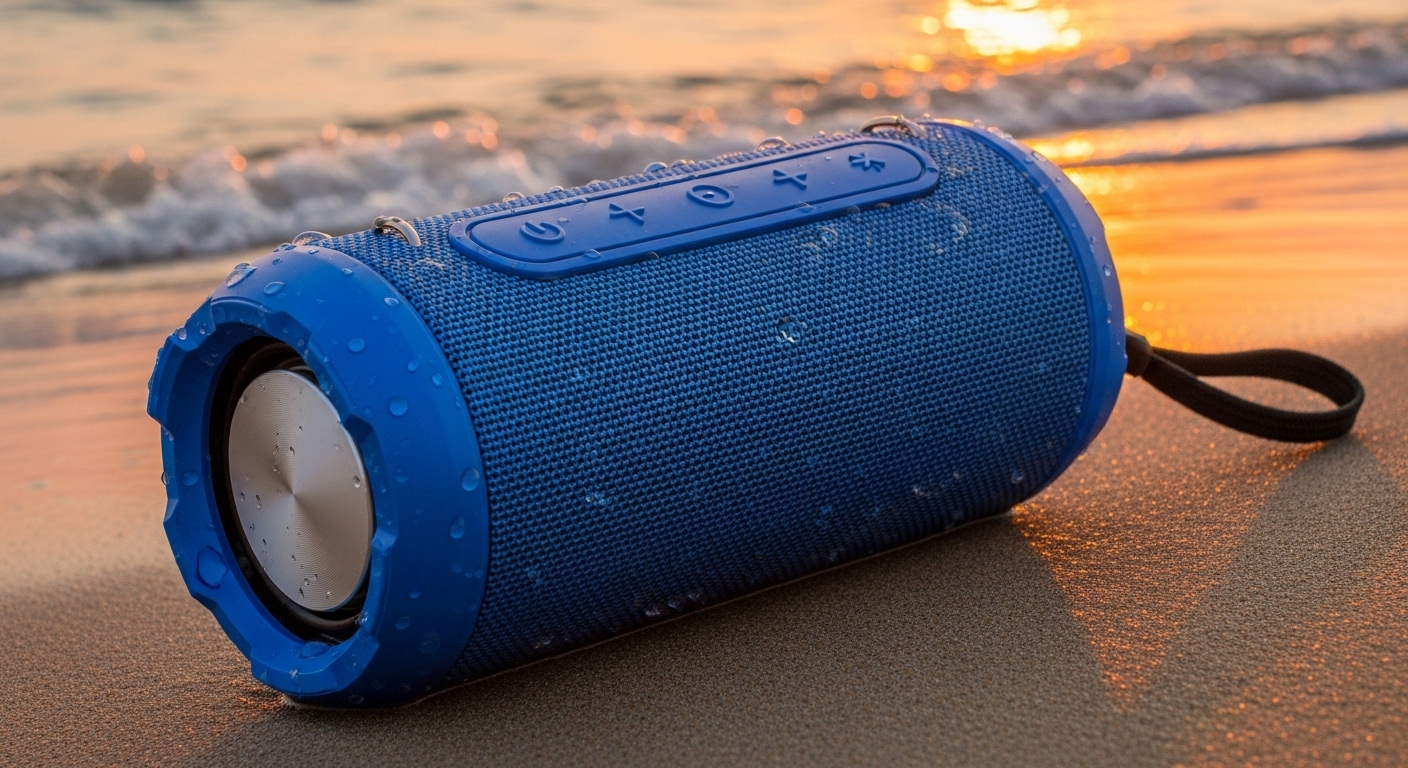 Caixa de Som Portátil Bluetooth Resistente à Água