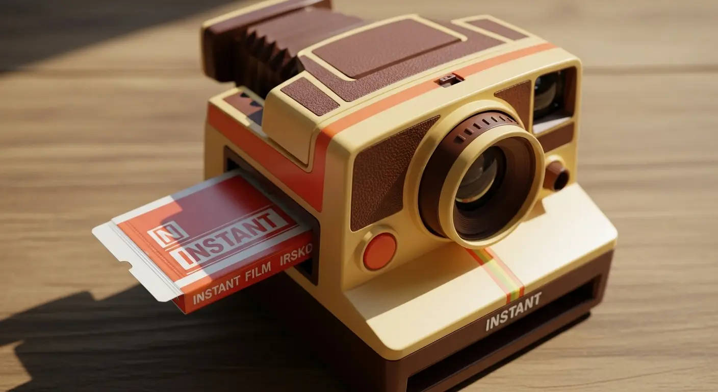 Câmera Instantânea Retrô com Pacote de Filmes