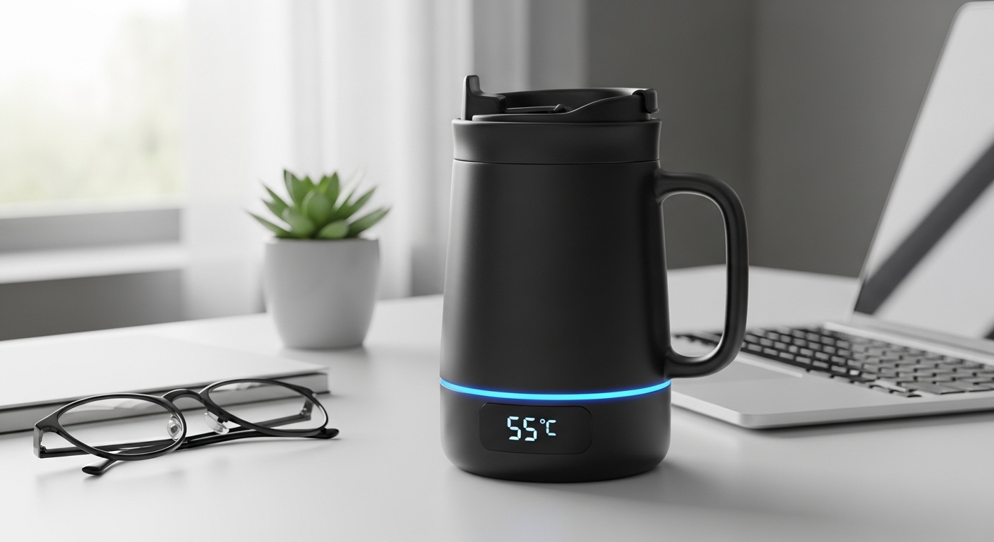 Caneca Térmica Inteligente com Controle de Temperatura
