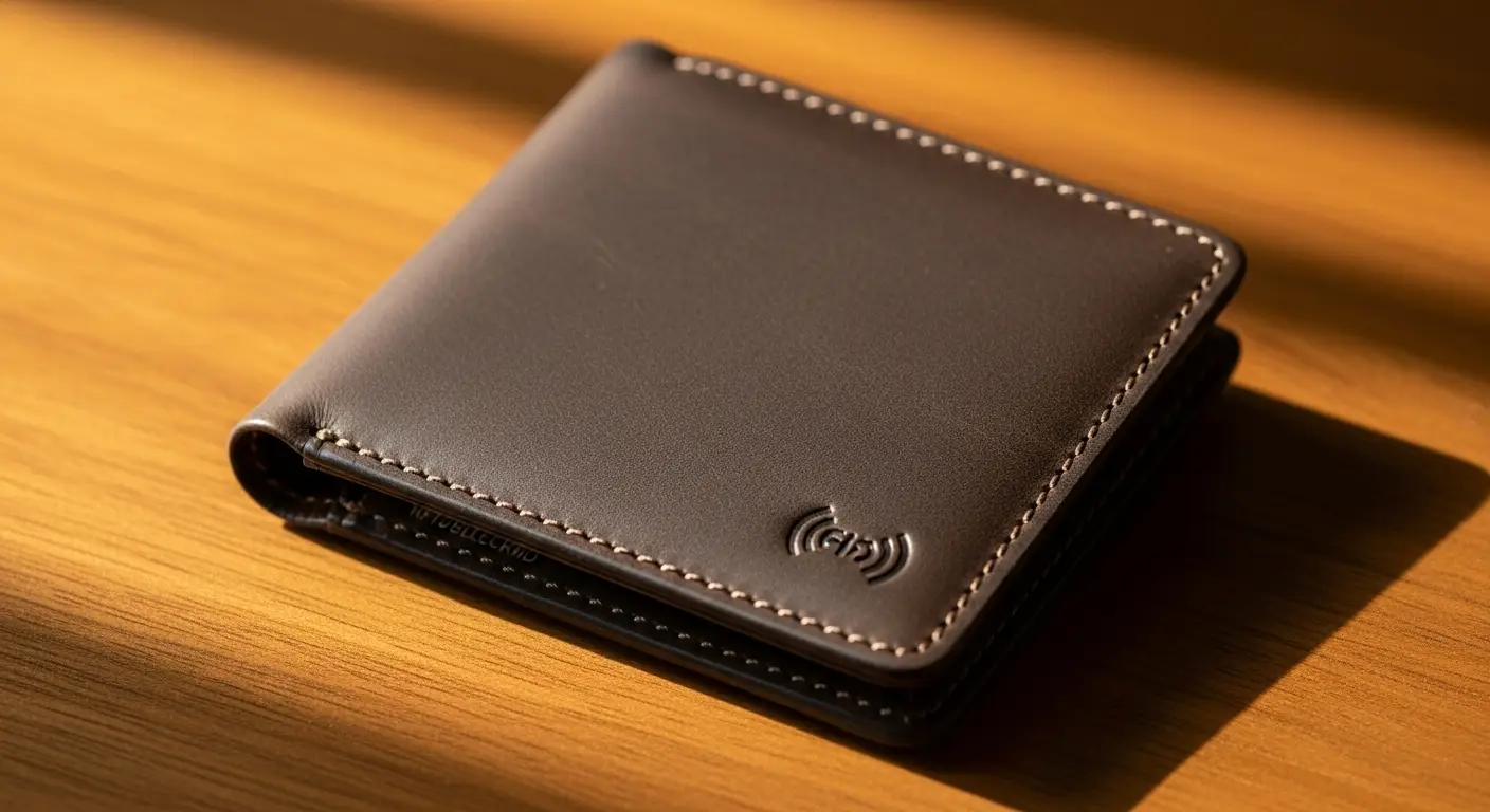 Carteira Compacta de Couro com Proteção RFID
