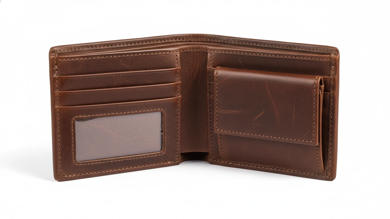 Carteira Masculina de Couro Genuíno