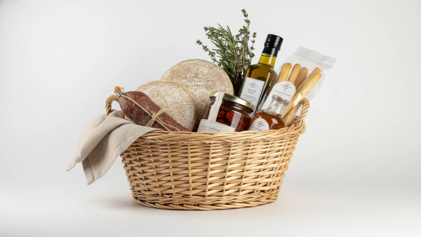 Cesta Gourmet com Produtos Artesanais