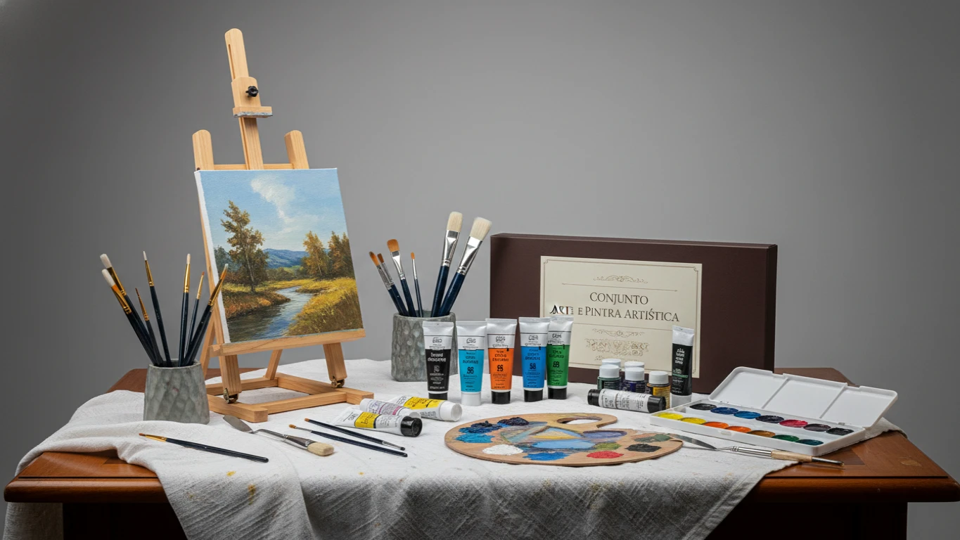 Conjunto de Arte e Pintura Artística