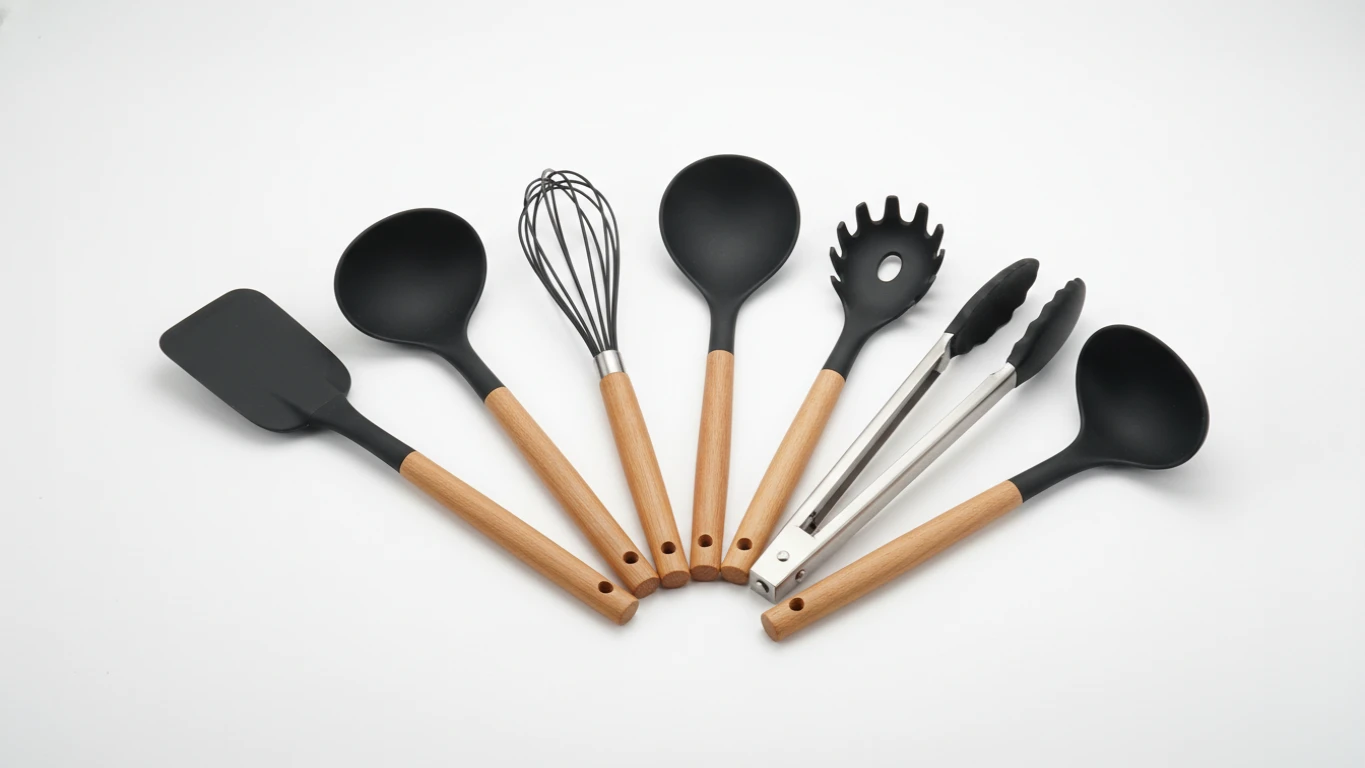 Conjunto de Utensílios de Cozinha em Silicone Premium