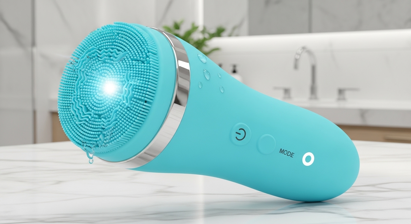 Escova de Limpeza Facial Vibratória Recarregável