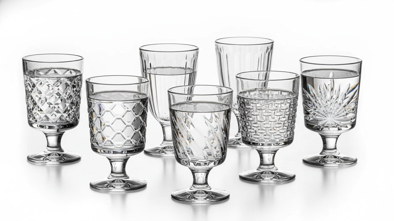 Jogo de Copos de Cristal para Bebidas