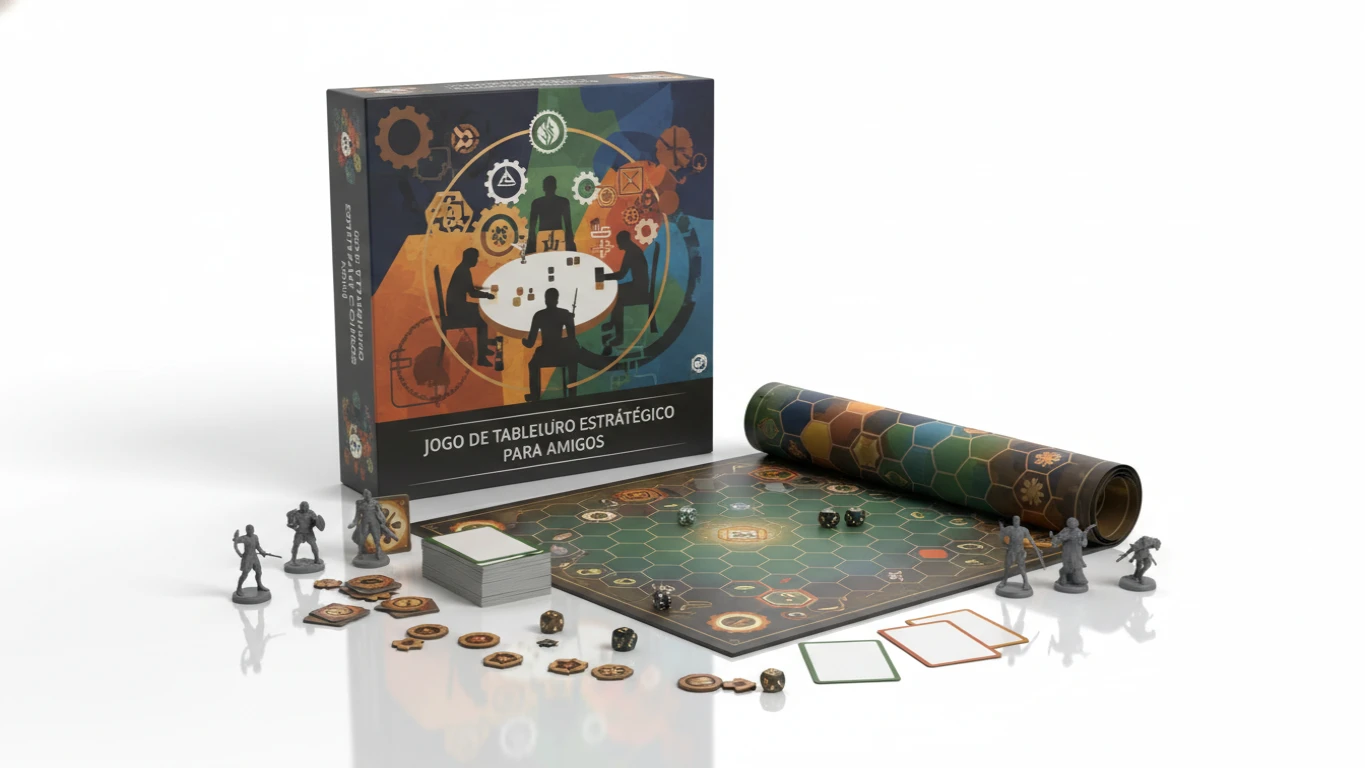 Jogo de Tabuleiro Estratégico para Amigos