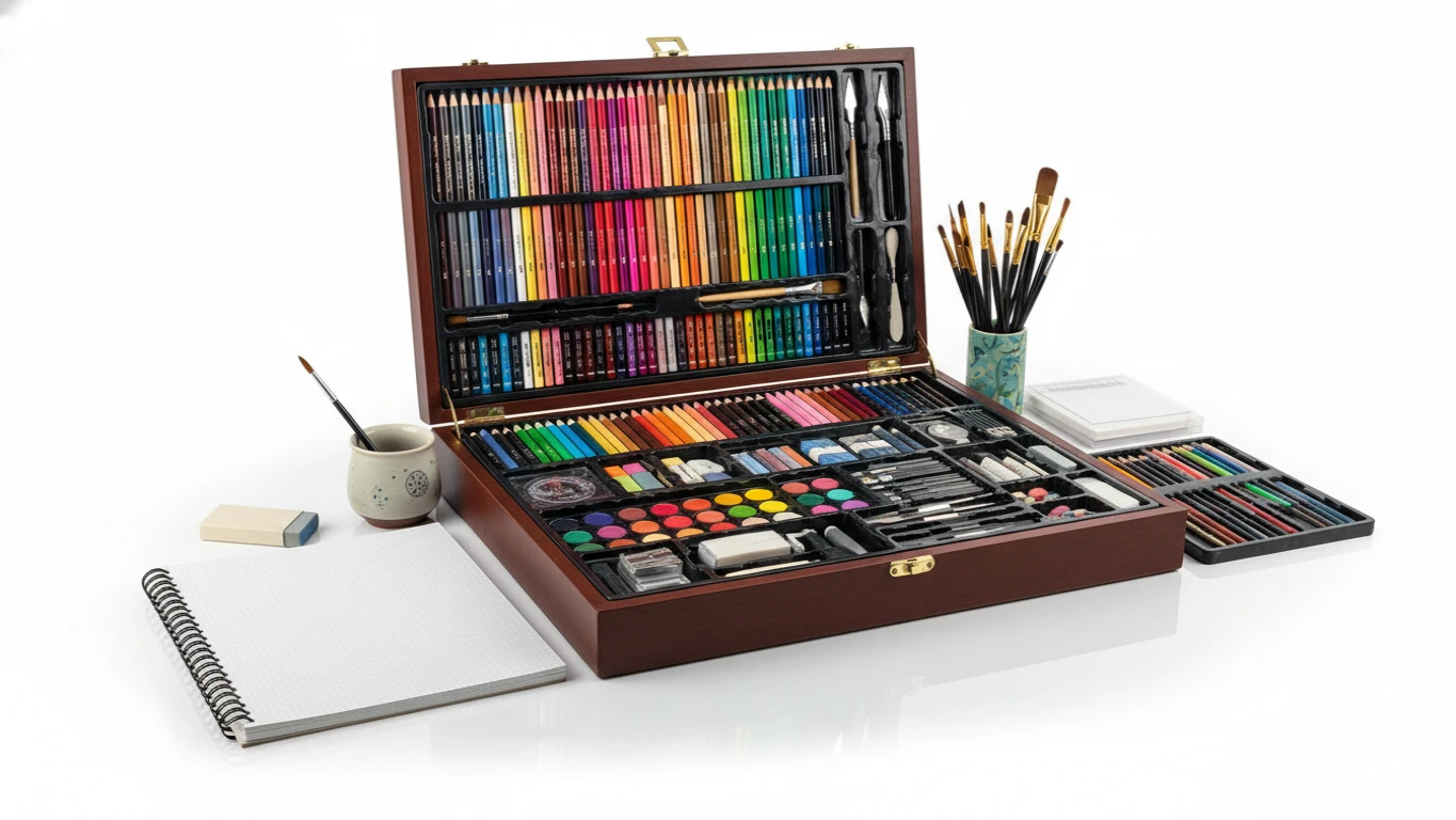 Kit de Desenho Profissional com Materiais Variados