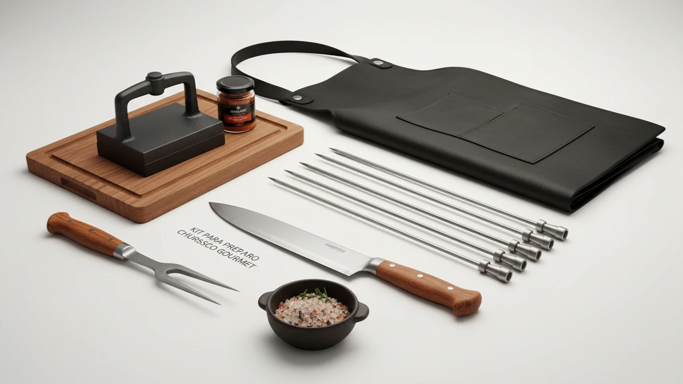 Kit para Preparo de Churrasco Gourmet