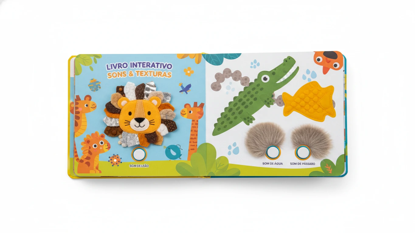 Livro Interativo com Sons e Texturas
