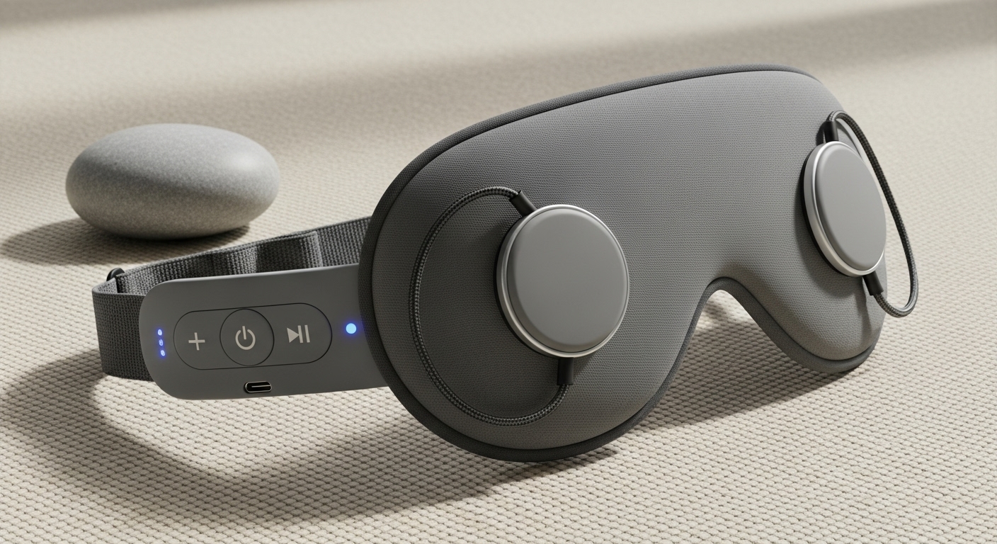 Máscara de Dormir com Fones Bluetooth para Meditação