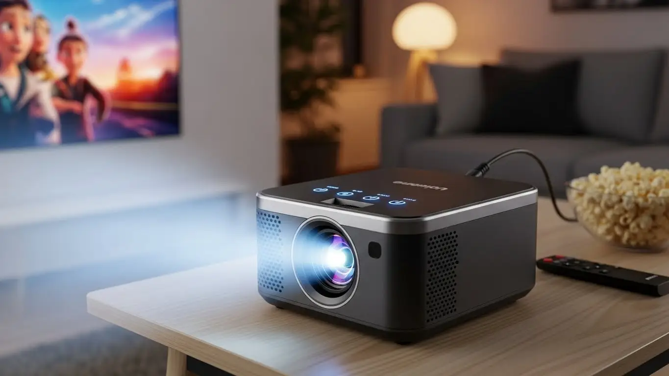 Mini Projetor Portátil de Filmes