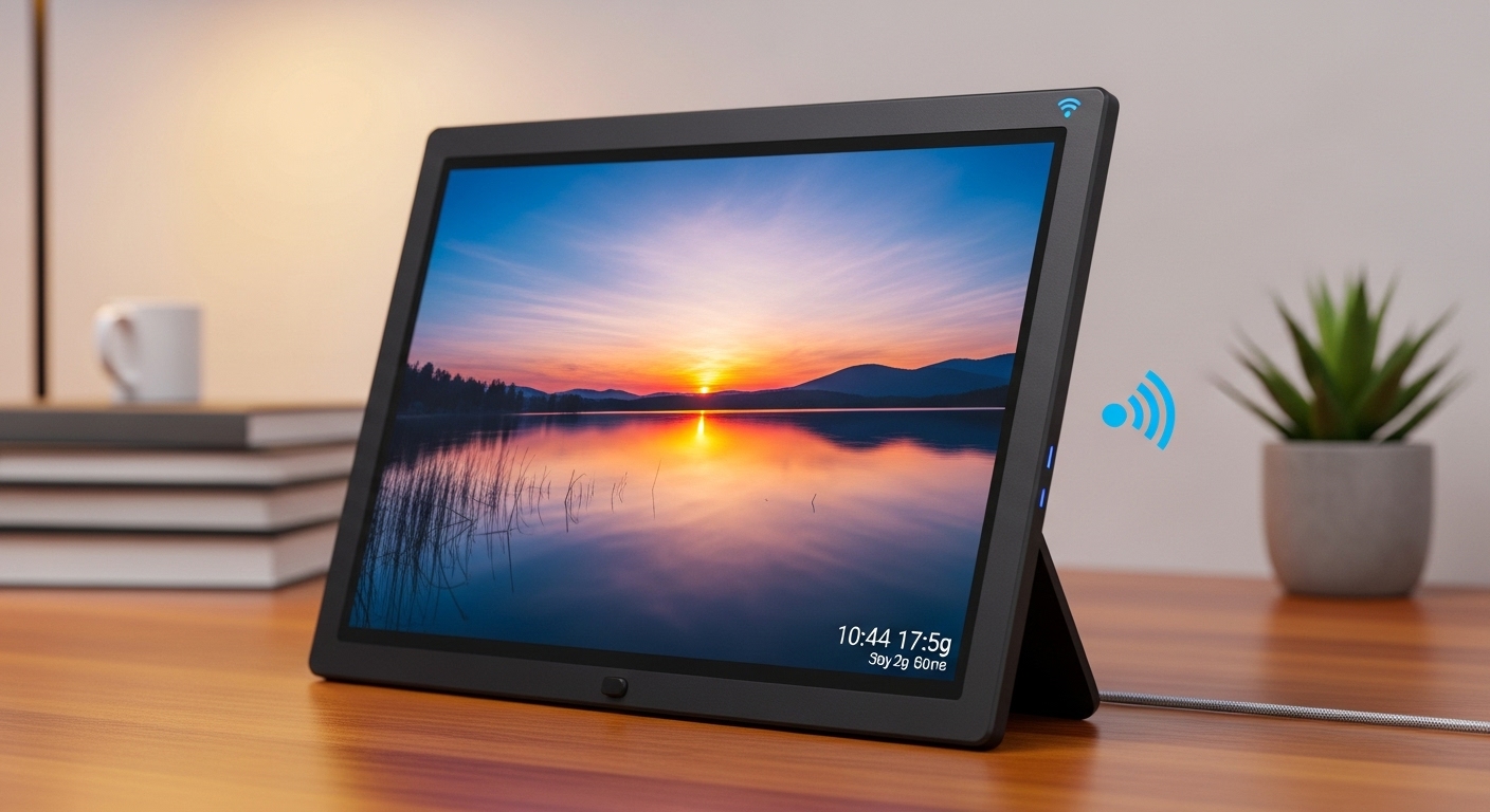 Moldura Digital para Fotos com Wi-Fi