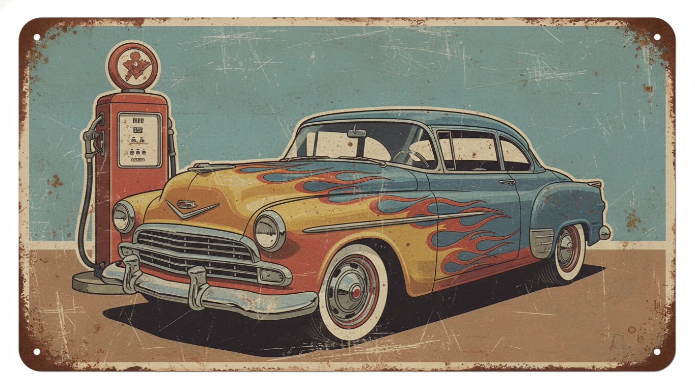 Placa Decorativa Vintage para Bar ou Garagem