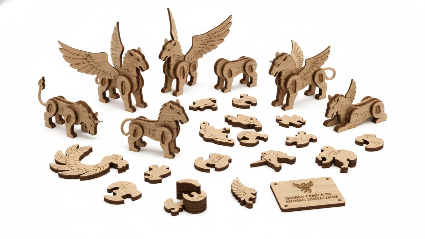 Quebra-Cabeça 3D de Animais Fantásticos