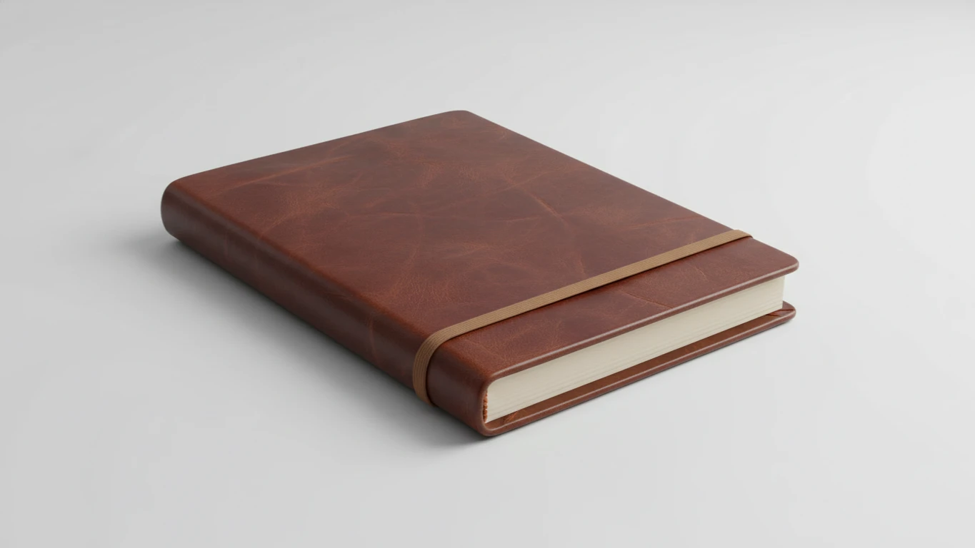 Agenda Diária com Capa de Couro