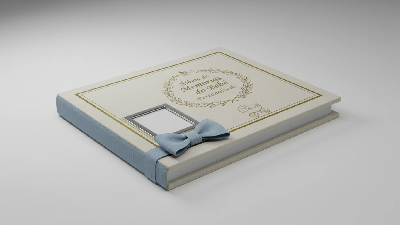Álbum de Memórias do Bebê Personalizado
