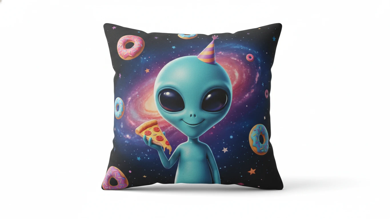 Almofada Decorativa com Tema Divertido