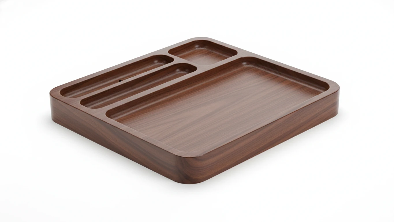 Bandeja Organizadora Elegante em Madeira Nobre