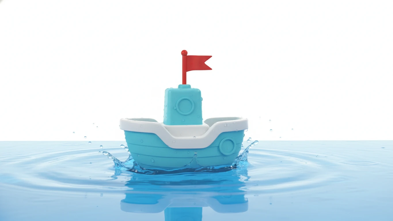 Barco de Brinquedo para Banho