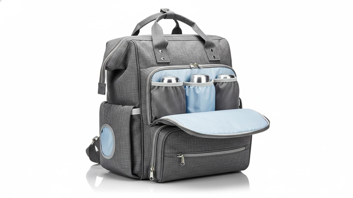 Bolsa Maternidade Inteligente com Compartimentos Térmicos