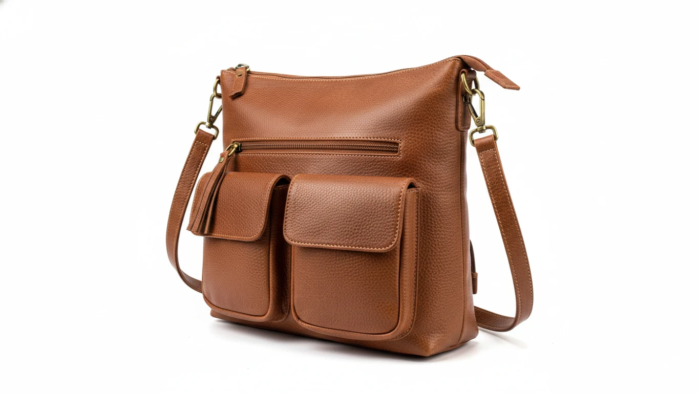 Bolsa de Couro Genuíno Versátil