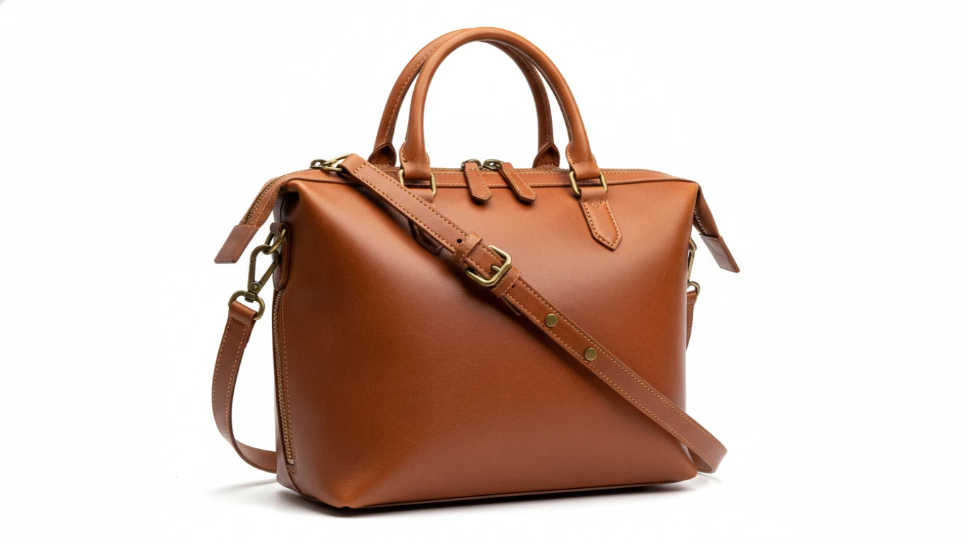 Bolsa de Couro Genuíno com Design Versátil