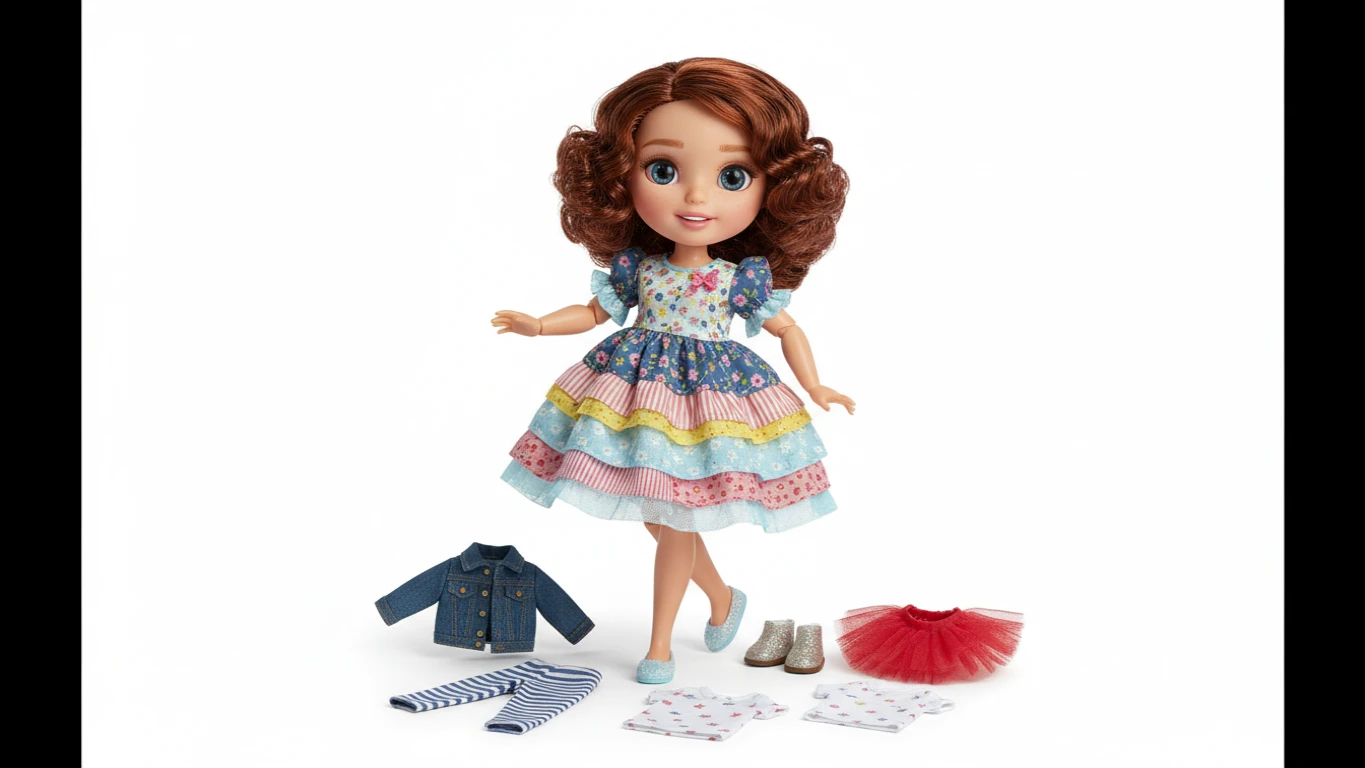 Boneca Articulada para Vestir e Brincar