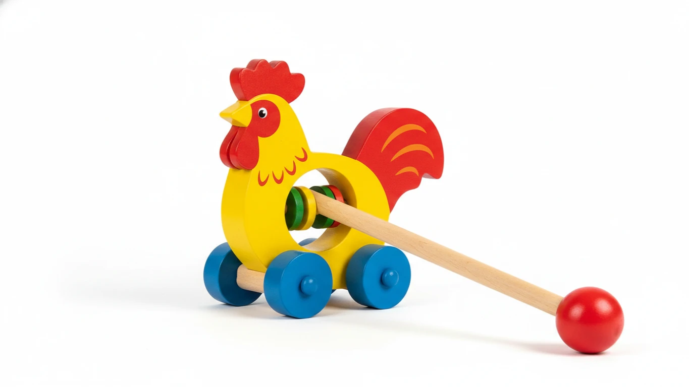 Brinquedo de Empurrar e Puxar