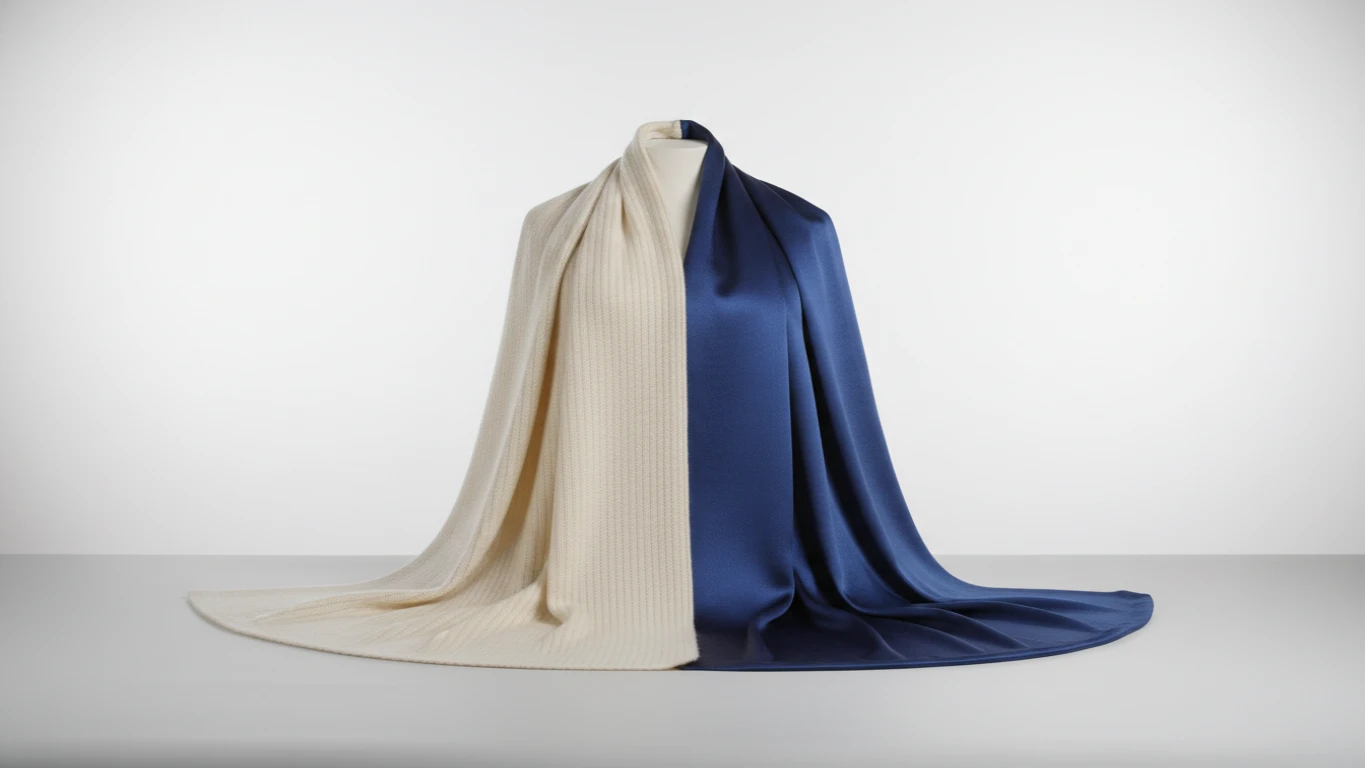 Cachecol de Lã ou Seda de Qualidade