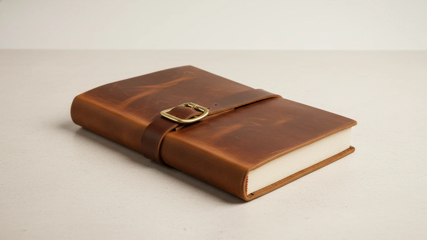 Caderno de Couro para Anotações e Diário