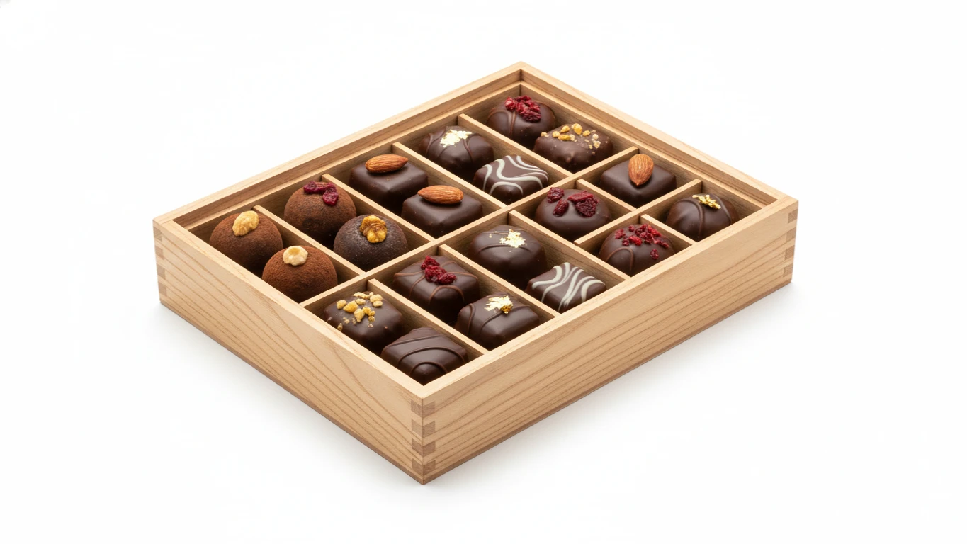 Caixa de Chocolates Finos Artesanais