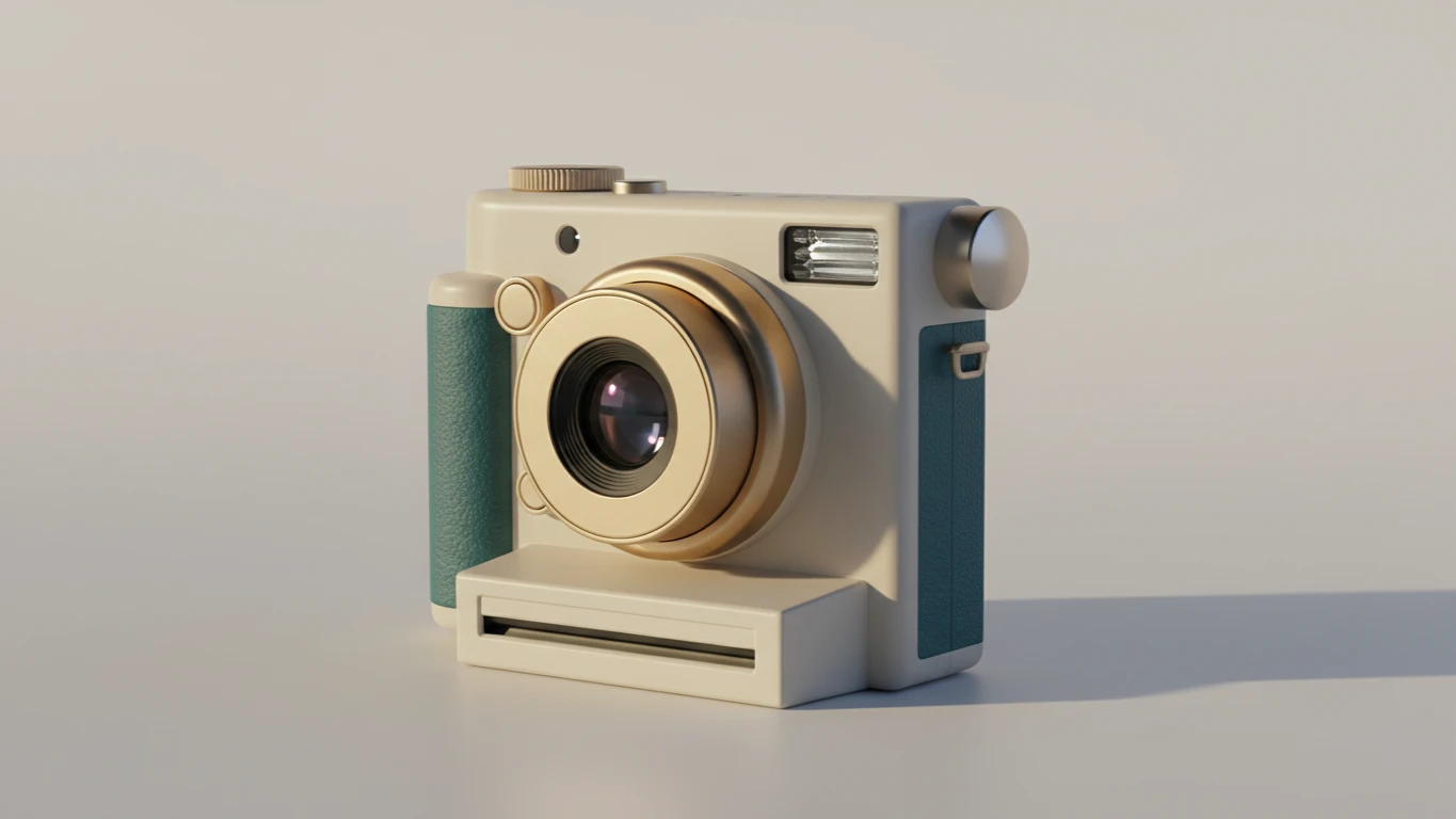 Câmera Fotográfica Instantânea Estilosa