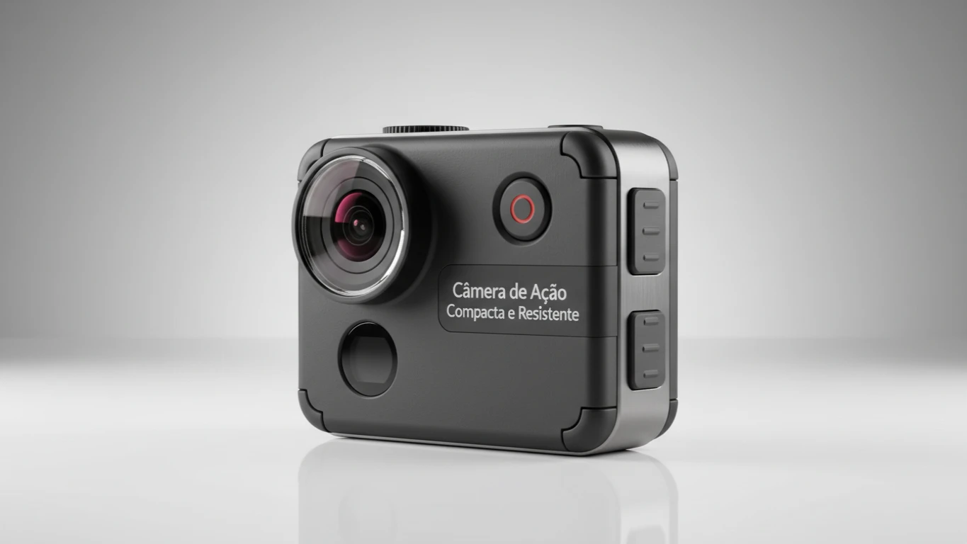 Câmera de Ação Compacta e Resistente
