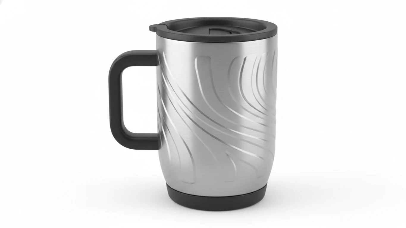 Caneca Térmica de Inox Estilizada