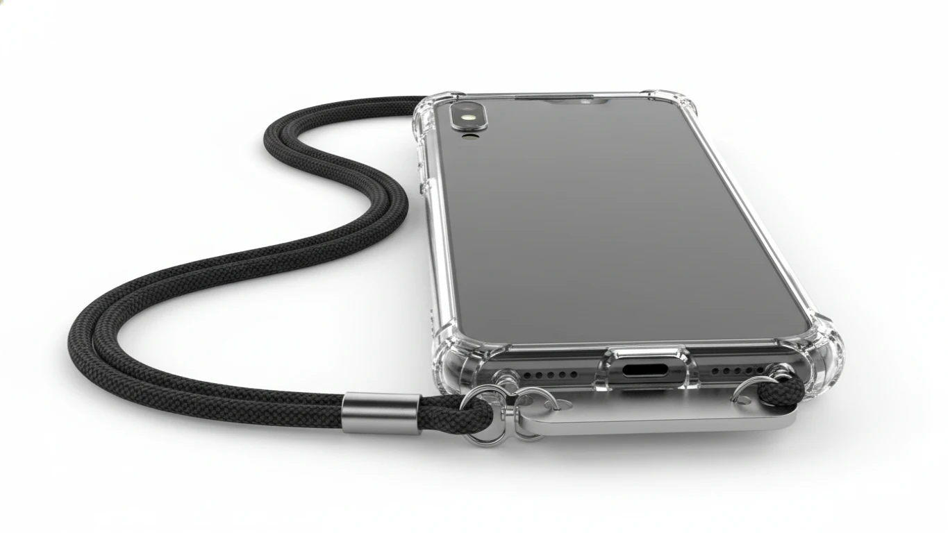 Capa de Celular com Cordão e Design Antifurto