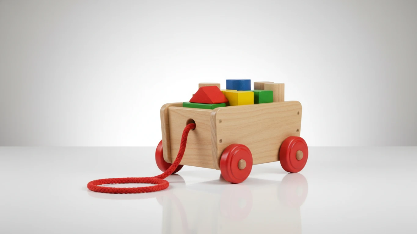 Carrinho de Puxar com Blocos