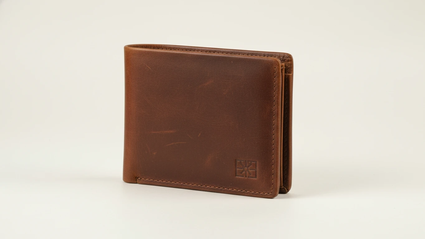 Carteira de Couro Genuíno Slim com Proteção RFID