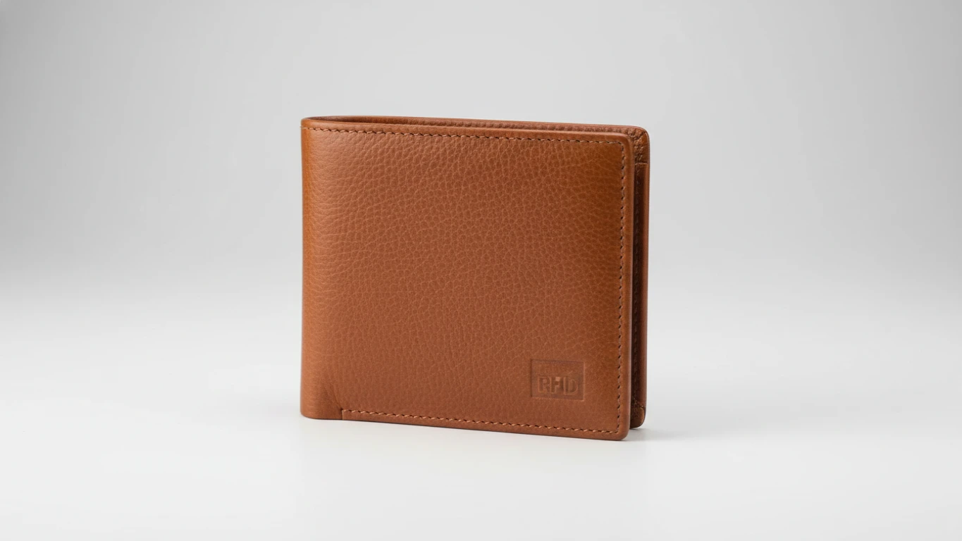 Carteira de Couro Genuíno com Proteção RFID