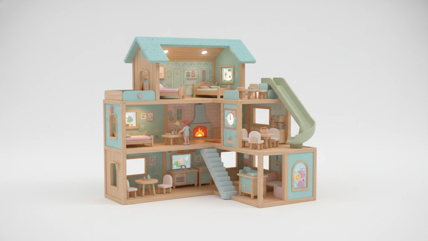 Casa de Bonecas Interativa (Grande)