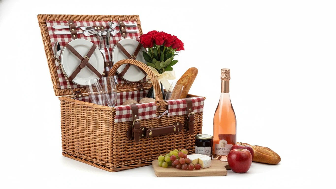 Cesta Completa para Piquenique Romântico