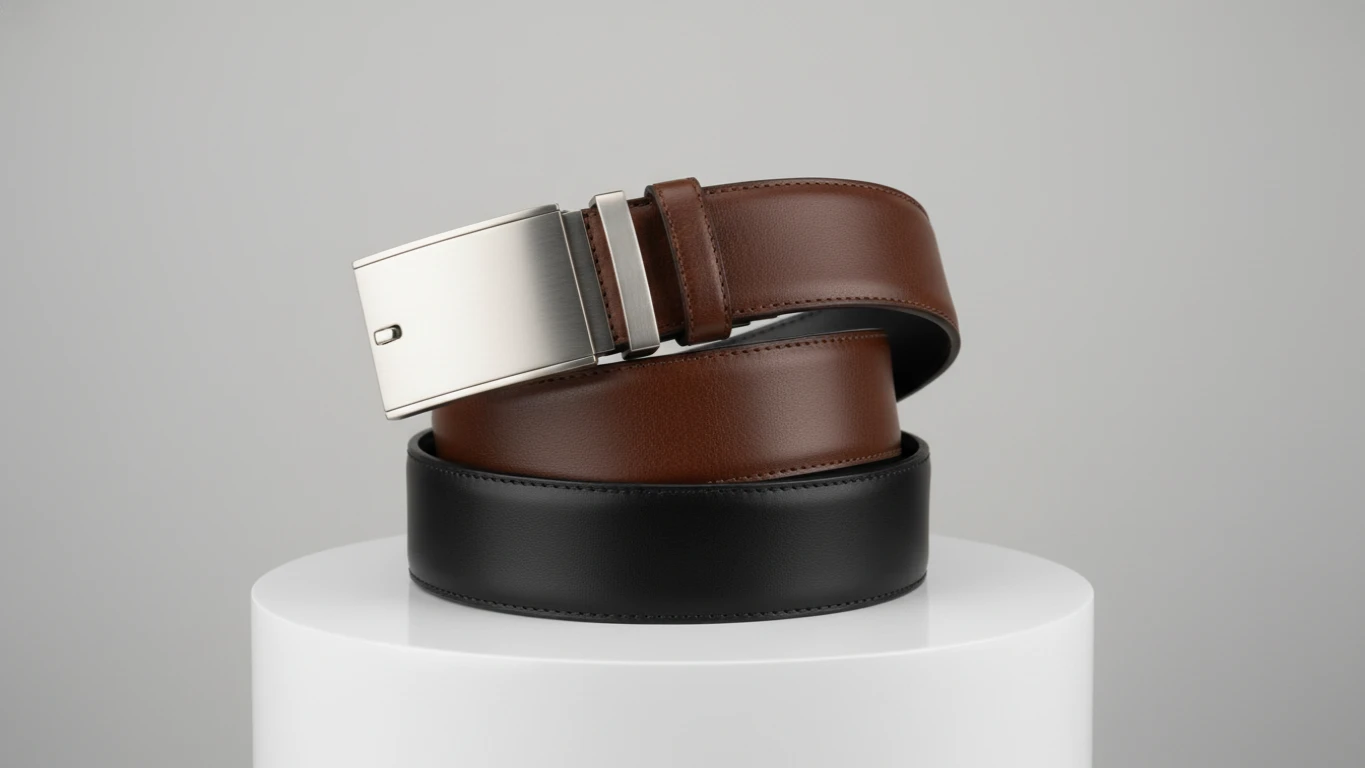 Cinto de Couro Reversível Versátil
