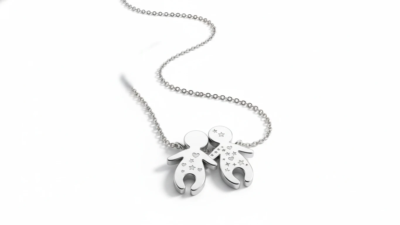 Colar Personalizado com Pingente de Filhos