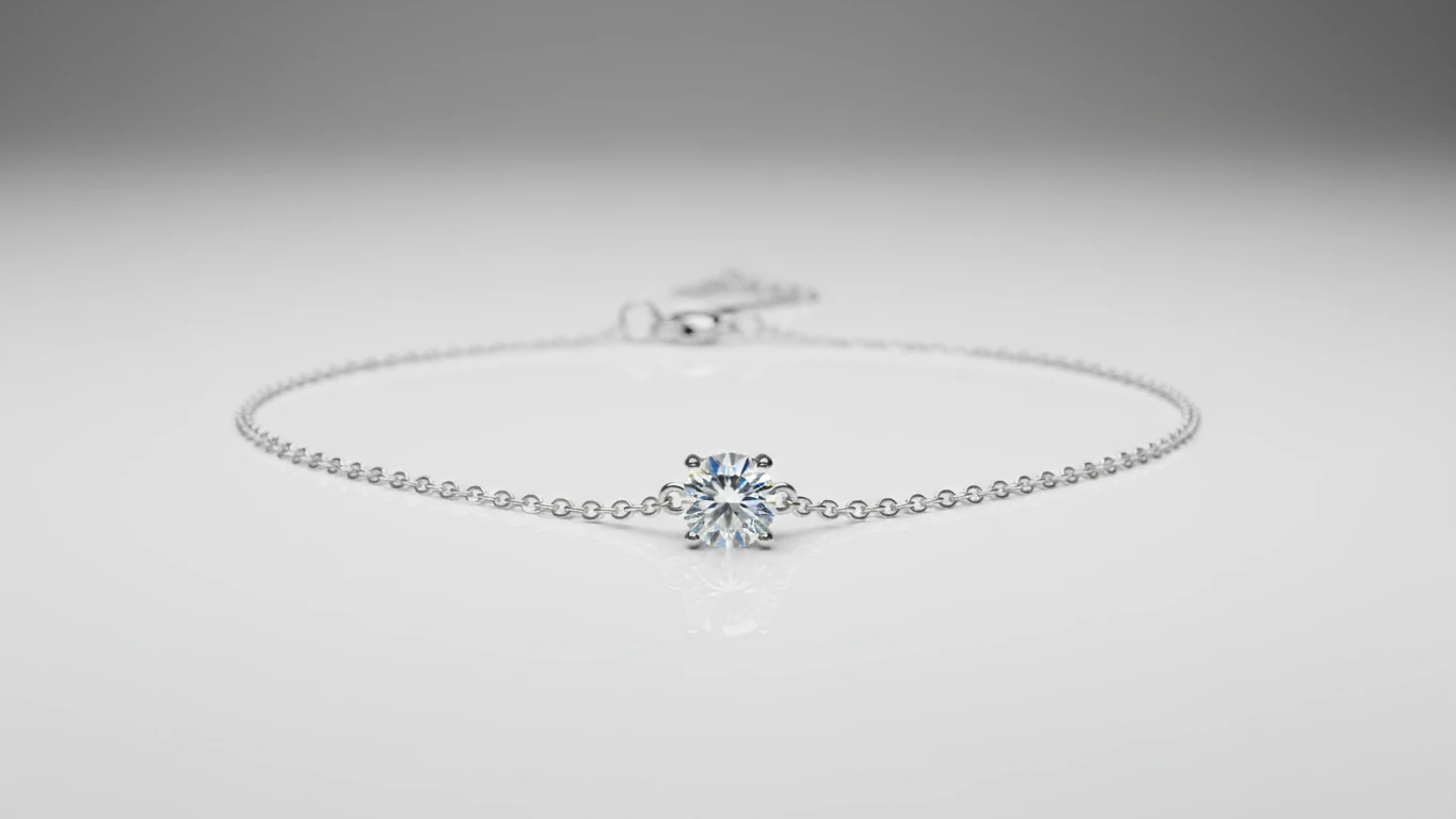 Colar Ponto de Luz em Prata