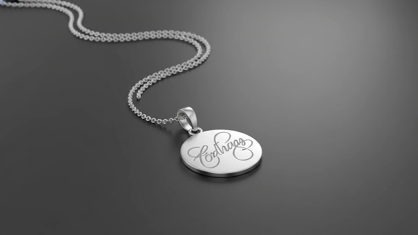 Colar com Pingente Personalizado em Prata