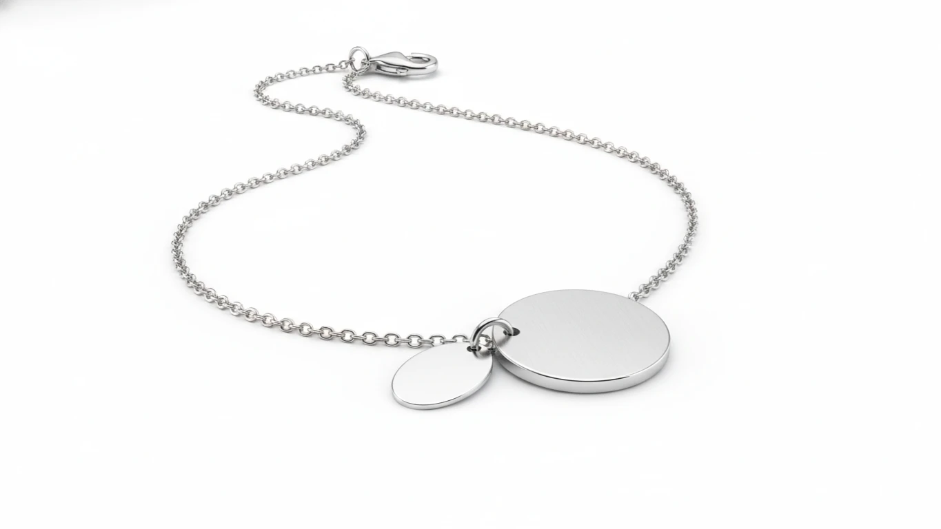 Colar ou Pulseira com Pingente Personalizável