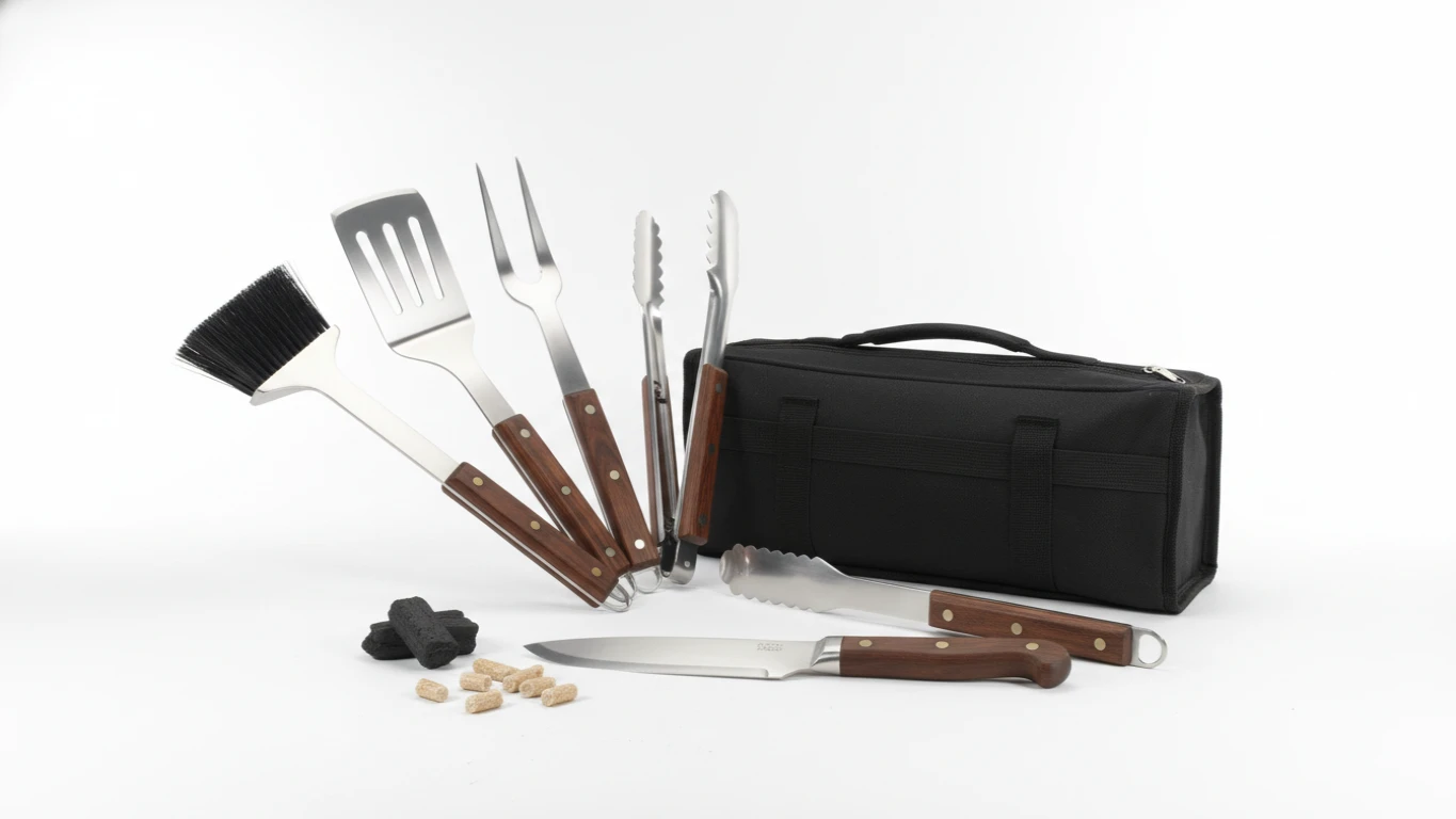 Conjunto Completo de Utensílios para Churrasco