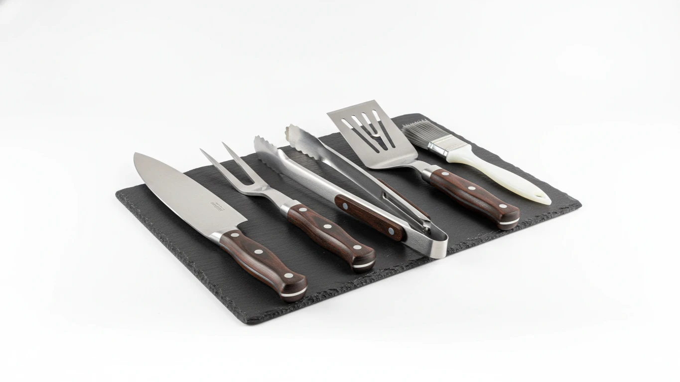 Conjunto Utensílios de Churrasco Profissional